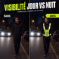 Gilet réfléchissant haute visibilité, équipement de course à pied de sécurité ajustable avec poche
