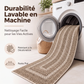 Tapis de couloir tissé élégant