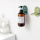 🧴🚿 Wandhouder voor shampoo – Bevestiging zonder boren, ondersteboven ophangen, gebruik elke druppel en maak je doucherand vrij, geen flessen meer op de vloer 🧹🛁