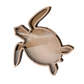 🐢 -50% ! 🌊 Organiseur Créatif en Bois Tortue de Mer – Schima Superba + Acrylique – 1 L – 350 g – Déco Bureau et Rangement Coquillages 🖥️
