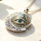 👁️ 50% KORTING! ✨ Vintage Alziend Oog Hanger Ketting – Zinklegering, mysterieus & retro design – Perfect voor dagelijks gebruik en avonden 🖤