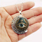 👁️ 50% KORTING! ✨ Vintage Alziend Oog Hanger Ketting – Zinklegering, mysterieus & retro design – Perfect voor dagelijks gebruik en avonden 🖤