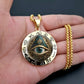 👁️ 50% KORTING! ✨ Vintage Alziend Oog Hanger Ketting – Zinklegering, mysterieus & retro design – Perfect voor dagelijks gebruik en avonden 🖤