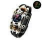 Glow-in-the-Dark-armband met 12 sterrenbeelden van leer voor mannen en vrouwen (6,9/8,1 inch）