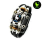 Glow-in-the-Dark-armband met 12 sterrenbeelden van leer voor mannen en vrouwen (6,9/8,1 inch）