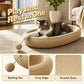 🐱 50% KORTING! 🛏️ Duurzaam Sisal Kattenkrabbed – Langdurig Kraboppervlak, Ovale Vorm & Incl. Speelgoed – Perfect om te Spelen & Rusten ✨