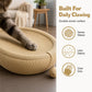 🐱 50% KORTING! 🛏️ Duurzaam Sisal Kattenkrabbed – Langdurig Kraboppervlak, Ovale Vorm & Incl. Speelgoed – Perfect om te Spelen & Rusten ✨