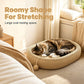 🐱 50% KORTING! 🛏️ Duurzaam Sisal Kattenkrabbed – Langdurig Kraboppervlak, Ovale Vorm & Incl. Speelgoed – Perfect om te Spelen & Rusten ✨