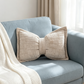 🦋 -50% ! 🎀 Decoratief Chenille Kussen Vlinderstrik Vorm – 30×50 cm – 9 Kleuren – Hoes + Vulling Inbegrepen – Voor Bank, Bed en Leeshoek 🛋️