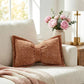 🦋 -50% ! 🎀 Decoratief Chenille Kussen Vlinderstrik Vorm – 30×50 cm – 9 Kleuren – Hoes + Vulling Inbegrepen – Voor Bank, Bed en Leeshoek 🛋️