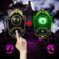 💥Tijdelijke korting!🔥Halloween Duivel Deurbel met Één Oog – Plastic Antiek Messing Look – Lichtgevende Ogen & Eng Geluid voor Feesten & Spookhuizen 🎃