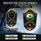 💥Tijdelijke korting!🔥Halloween Duivel Deurbel met Één Oog – Plastic Antiek Messing Look – Lichtgevende Ogen & Eng Geluid voor Feesten & Spookhuizen 🎃