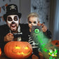 💥Tijdelijke korting!🔥Halloween Duivel Deurbel met Één Oog – Plastic Antiek Messing Look – Lichtgevende Ogen & Eng Geluid voor Feesten & Spookhuizen 🎃