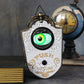 💥Tijdelijke korting!🔥Halloween Duivel Deurbel met Één Oog – Plastic Antiek Messing Look – Lichtgevende Ogen & Eng Geluid voor Feesten & Spookhuizen 🎃