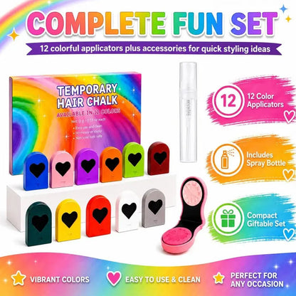 Tijdelijke Haarkrijt Set voor Meisjes