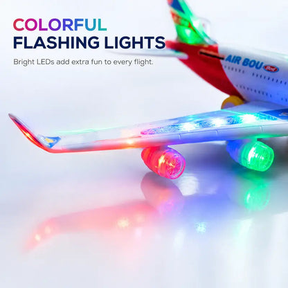 ✈️ NU 50% KORTING! 💡 Elektrisch Modelvliegtuig met Geluid & LED-verlichting – Realistische geluiden, gloeiende lichten & eenvoudige bediening – Perfect voor binnen & buiten plezier ✨