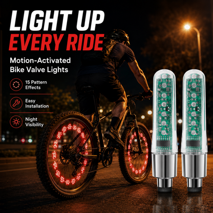⏳ 50% KORTING! ⏰ LED-ventielverlichting voor fietswielen – waterdicht en veilig ✨