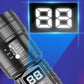 Ultra-Bright LED Flashlight with Battery Display