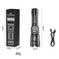 Ultra-Bright LED Flashlight with Battery Display