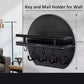 🔑✨ 50% KORTING | Wandsleutelhouder Hout & Metaal – 4 Dubbele Haken – Stijlvol Halorganizer voor Sleutels, Post & Accessoires 🏠
