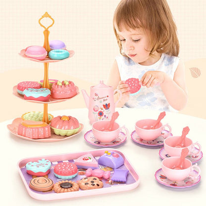 🦄🏰 NU 50% KORTING! Unicorn Kasteel Theeservies voor Kinderen – Leuk voor Rollenspellen, Theekransjes & Fantasiespel | Compact & Makkelijk Mee te Nemen ✨