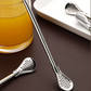 🔥1 kopen, 1 gratis🥤 2-in-1 roestvrijstalen rietje-lepel – gemakkelijk roeren, drinken en filteren ✨