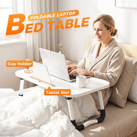 💥Tijdelijke aanbieding!🔥Opvouwbare Laptoptafel voor op Bed met Bekerhouder