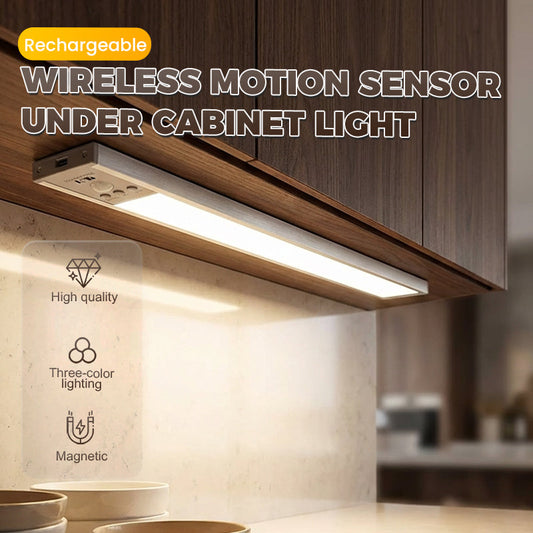 💡 Bespaar 50%! 🔦 Draadloze bewegingssensorlamp – oplaadbaar en geschikt voor montage onder keukenkastjes ✨