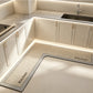 🎉2026 Uitverkoop! Meer dan 17.000 verkocht! 🖕50% KORTING! 🧉💧 Sneldrogende L-Vormige Antislip Keukenmat — Absorbeert Water & Olie, Glijdt Niet, Optimaal Comfort Tijdens het Koken. 🏠