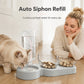 2-in-1 Ergonomic Elevated Tilted Pet Bowl