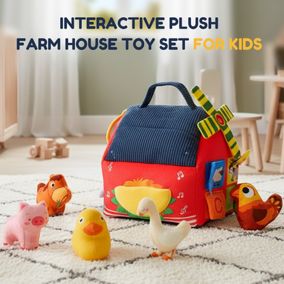 🧸 PROMO FLASH : 50% DE RÉDUCTION ! Maison de Ferme Interactive en Peluche – 6 Zones d'Exploration & Marionnettes Animaux for Apprendre en Jouant 🚜✨