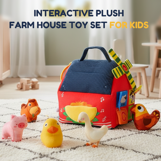 🧸 FLASH SALE: 50% KORTING! Interactieve Pluche Boerderij – 6 Speelzones & Dierenhandpoppen voor Spelend Leren 🚜✨