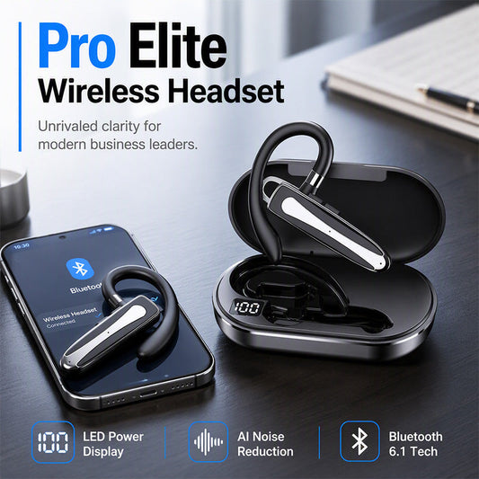 🎧 FLASH PROMO: 50% KORTING! IPX5 Waterdichte Bluetooth-Headset – Dubbele Microfoon met Ruisonderdrukking & 180° Draaibare Oorhaak voor Heldere Gesprekken 🔊✨