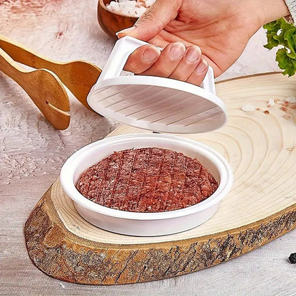 📢📢50% KORTING!! ⏰Hamburgerpers voor Perfecte Burgers – Geribbeld Ontwerp & Ergonomisch Handvat voor Restaurantkwaliteit Burgers Thuis ✨