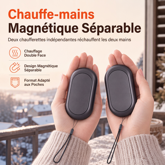 ⏳🔥TIJDELIJKE AANBIEDING −50%!⏰ 2-in-1 magnetisch splitsbare oplaadbare handwarmer, mini draagbare elektrische USB-handwarmer