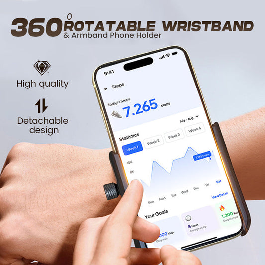 ⚡ 50% KORTING! 360° draaibare pols- en armbandhouder voor uw telefoo