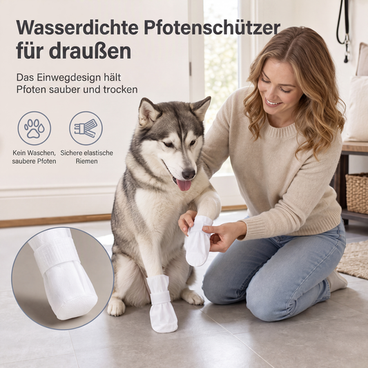 🐾 50% KORTING! 🐕 Wegwerp hondenschoentjes – Vuilafstotend, antislip & slijtvast ✨