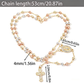✝️ FLASH SALE: 50% KORTING! Rozenkrans Ketting met Kruis en Parels - Maagd Maria Ontwerp & Gouden Afwerking ✨📿