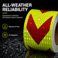 🔦 High-Visibility Arrow Reflective Tape – 5m Waterproof Self-Adhesive Safety Strip with Prismatic Reflectivity