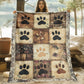 🐾 FLASHAANBIEDING: 50% KORTING! Zachte Flanellen Deken – Pootafdrukpatroon & Comfortabel Gevoel voor Gezellige Ontspanningsmomenten ☁️✨