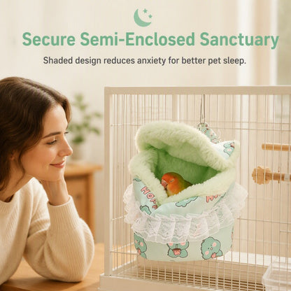 🦜 FLASHAANBIEDING: 50% KORTING! Warm Hangend Nest – Pluche Binnenkant & Halfgesloten Ontwerp voor een Knusse Schuilplaats ☁️✨