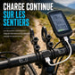 Support d'extension de guidon de vélo avec fonction de batterie externe USB et support de lampe de poche pour vélo
