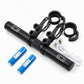 Support d'extension de guidon de vélo avec fonction de batterie externe USB et support de lampe de poche pour vélo