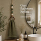 Decoratieve Handdoekhanger met Kralen en Houten Ring