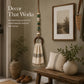 Decoratieve Handdoekhanger met Kralen en Houten Ring