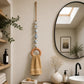 Decoratieve Handdoekhanger met Kralen en Houten Ring