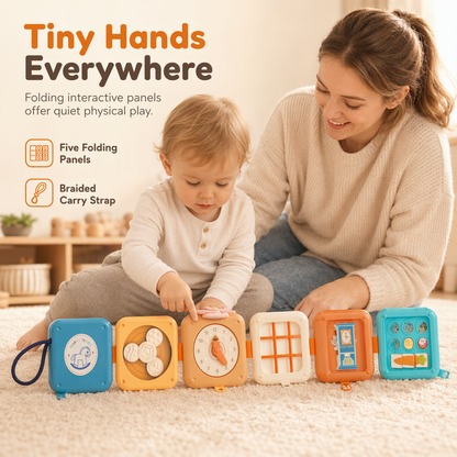 ⏳🔥LIMITED-TIME 49% OFF! ⏰🧸Busy Ball Stacking Toy – Multi‑sided & portable activity cube 🎈