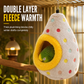 🐦 BEPERKTE AANBIEDING: -50% 🥚 Hangend katoenen vogelnest in eivorm, dubbele fleece en warme winterplek