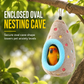 🐦 BEPERKTE AANBIEDING: -50% 🥚 Hangend katoenen vogelnest in eivorm, dubbele fleece en warme winterplek