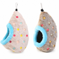 🐦 BEPERKTE AANBIEDING: -50% 🥚 Hangend katoenen vogelnest in eivorm, dubbele fleece en warme winterplek